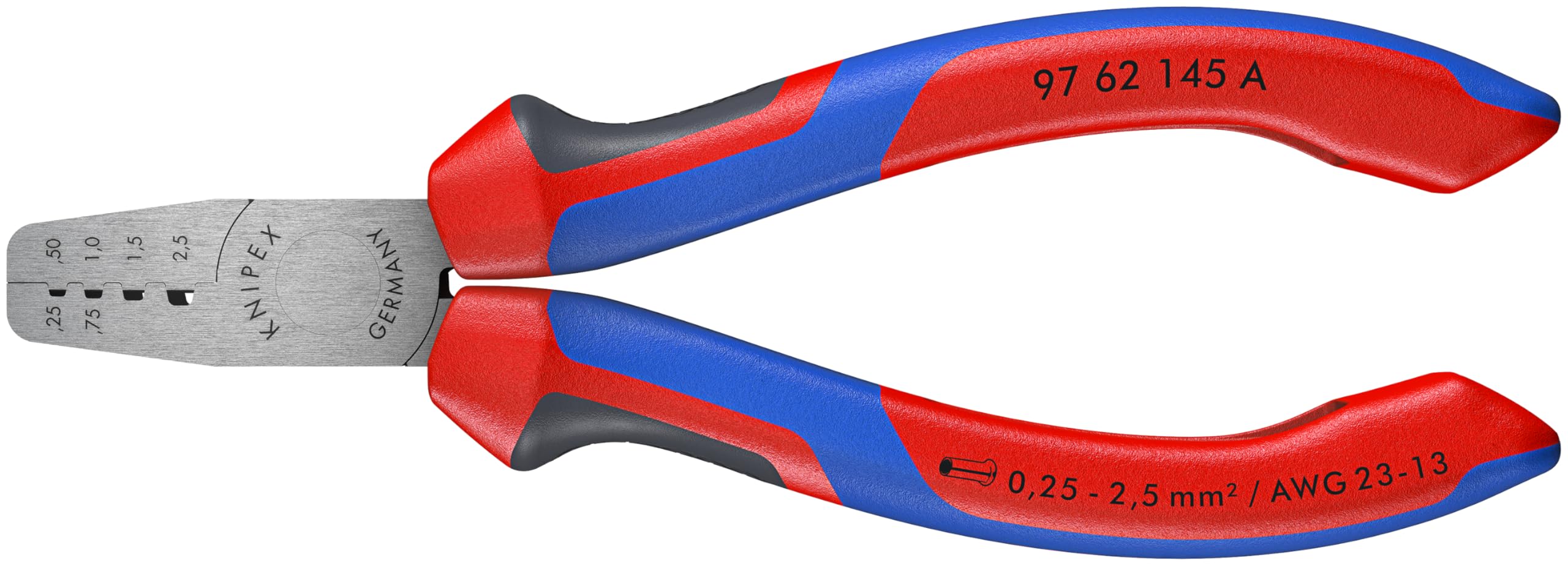 KNIPEX 97 62 145 A Comfort Grip Crimping Pliers For Cable Links